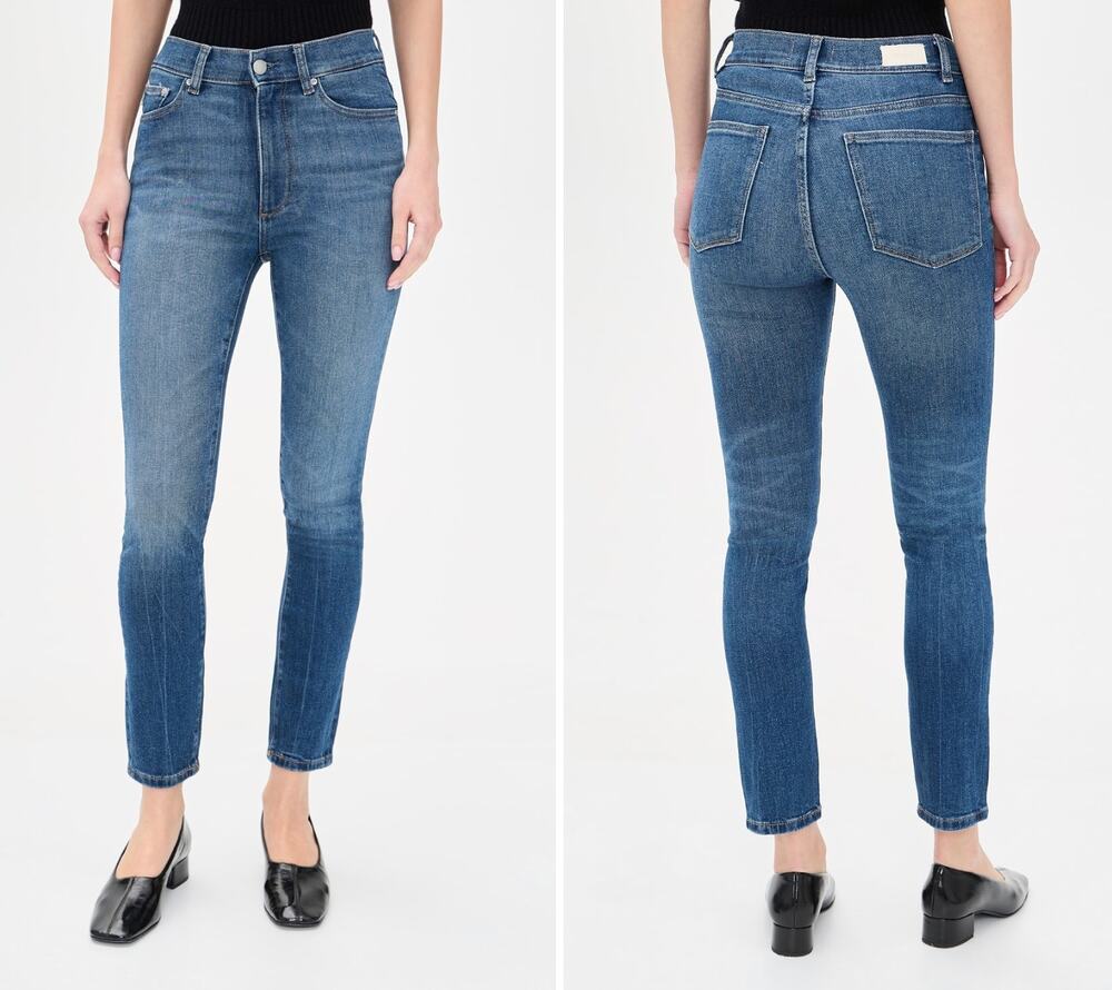 DL1961 Womens 30 Blue Nina High Rise Skinny Jeans Designer Denim